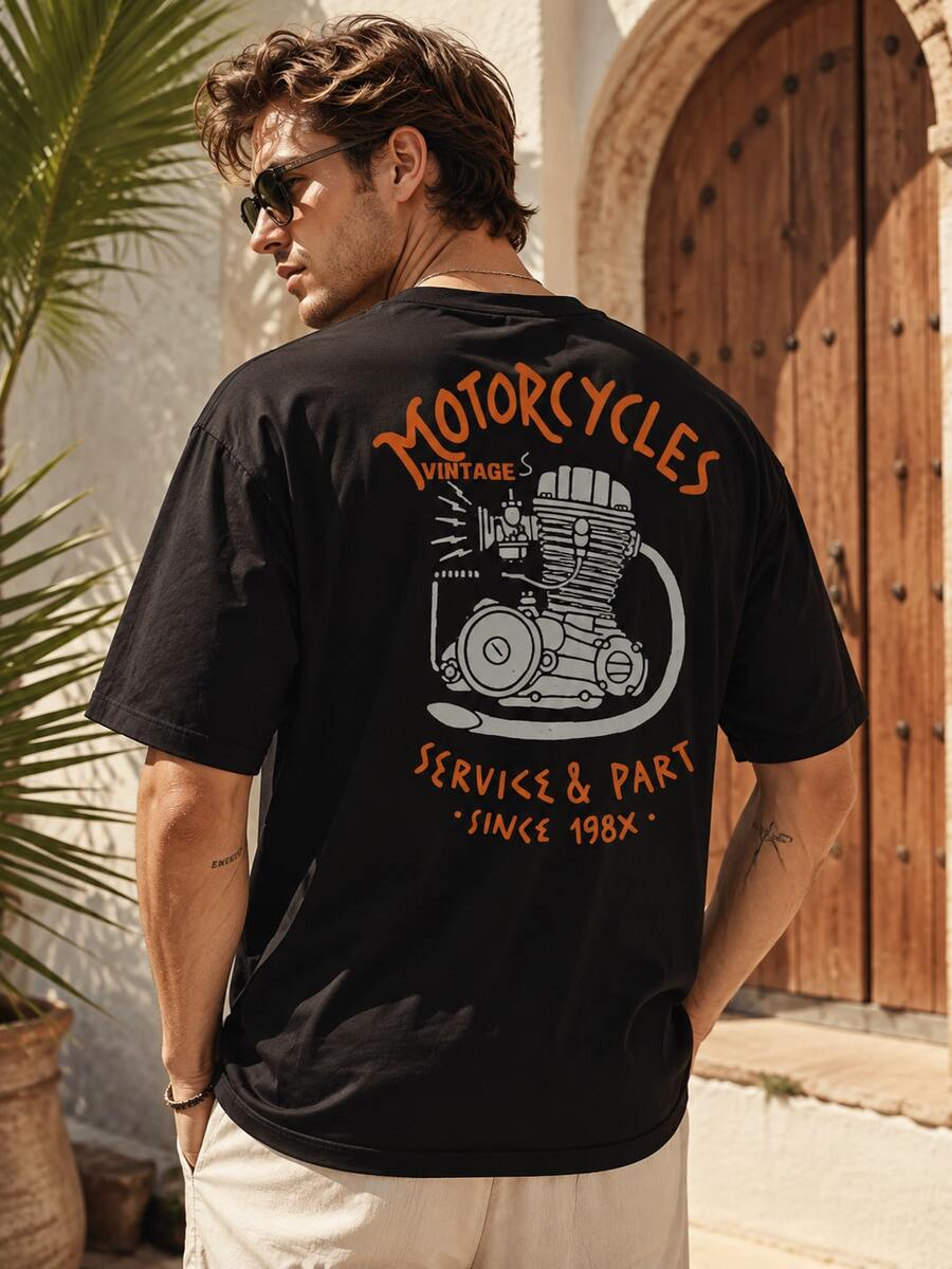 Men Swim Cover-Ups - Black - View 1
