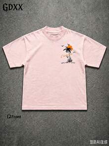 Men T-Shirts - Pink - View 3