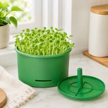 3pcs Bean Sprout Growing Container Set, Large Capacity Home Bean Sprout Maker, Mung Bean, Soybean Water Cultivation Tray - A - View 3