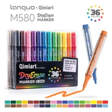 Languo New Erasable 12/36 Colors Whiteboard Markers, Adheres To Whiteboard, Glass, Ceramic, Plastic Surfaces, Suitable For Office, School Teacher's Day Drawing Teaching And Home Learning Whiteboard Teaching - Sets - View 1
