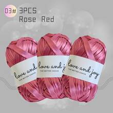 LIRISNLY New Luxury Soft Satin Yarn Strips, Silk-Like Texture. Perfect For Handmade Knitted Bags, Seat Cushions, Throw Pillows, DIY Crafts And Various Home Decorations. - Color - View 19