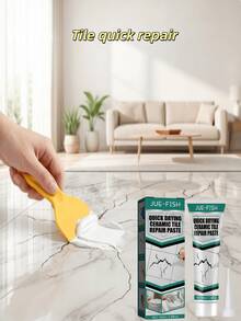 Tile Repair Paste, Crack Repair Tile Fast-Drying Adhesive For Marble, Bathtub, Furniture, Toilet, Very Suitable For Bathroom And Kitchen Floors And Walls, As Well As Unventilated Workspaces, Multi-Purpose Repair, Quick Recovery, Convenient And Fast, Household Essential, High-Quality Practical Gift For Family And Friends - A - View 2