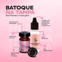 Menela Henna Profissional para Designer de Sobrancelhas 2,5g - Com Fixador e Nanotecnologia - Castanho Médio - Visão 8