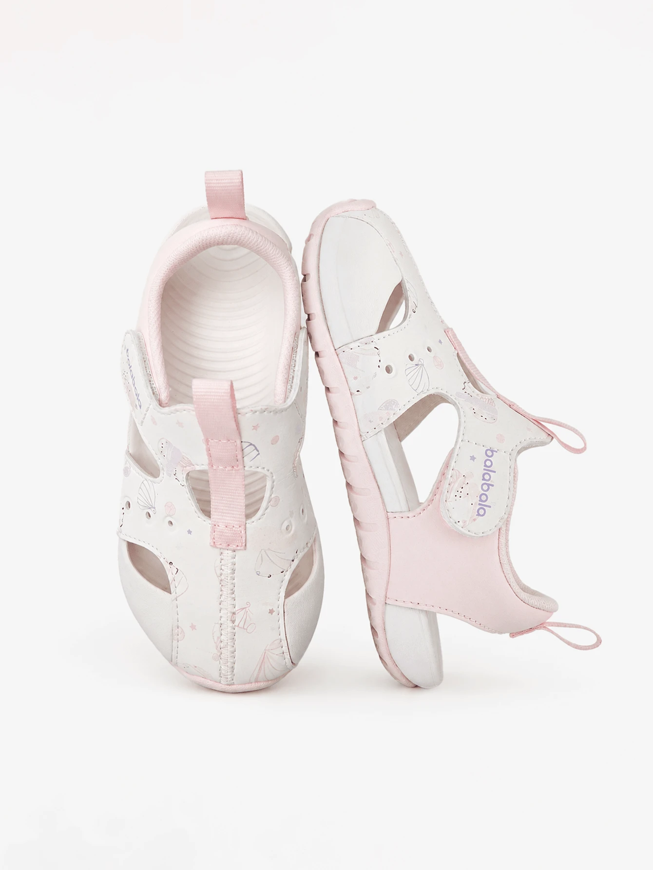Balabala Kids' Sports Sandals, Boys & Girls Summer Breathable Anti-Slip Comfortable Beach Shoes, Purple