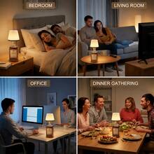 Wireless Wine Bottle Lamp Upgraded Version - Fully Transparent Frosted, USB Rechargeable, Touch Switch Control, 3-Color Light/Dimmable Switchable, Smart Ambient Light, 360° Illumination, Pointed Plug-In Design, Easy Installation, Ideal Gift For Parties, Restaurants, Bars And Home Decor - 檯燈 - 查看 4