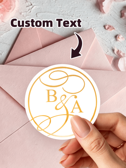 1-120 buah Stiker Label Pernikahan Bulat yang Dapat Disesuaikan, Berbagai Ukuran, Bahan PVC Tahan Air dan Minyak, Cocok untuk Hadiah Ulang Tahun, Undangan Pernikahan, Amplop, Kotak Hadiah Pernikahan, Penyimpanan Meja, Cocok untuk Keluarga, Sahabat, Pengiring Pengantin Wanita, Pengiring Pengantin Pria, Pengantin Baru, Sempurna untuk Pernikahan, Pertunangan, Perayaan Pernikahan, Ulang Tahun dan Acara Lainnya