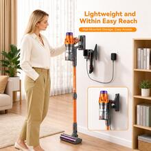 E.LUO Cordless Vacuum Cleaner, Upgraded 650W 58KPA 60Mins Cordless Stick Vacuum Cleaner With Self-Standing And Touch Screen, Anti-Tangle Wireless Vacumm, Vacuum Cleaners For Home/Pet Hair/Carpets/Floors - Burnt Orange - View 7