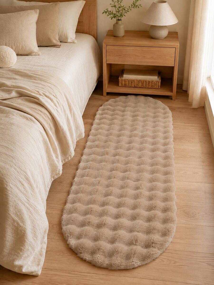 Soft Fluffy Faux Fur Rug, Suitable For Bedroom, Living Room, Room Decor, Plush Bedroom Rug, Washable, Non-Slip, Cute Rug, Living Room Rug, Bedroom Rug, Bedside Rug, Faux Fur Rug, Decorative Rug, Bedroom Decor, Long Pile Rug, Home Decor, Autumn Home Decor, Room Decor - Camel - View 1