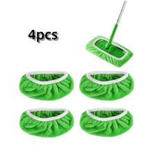 4/2/1pc Reusable Mop Cloth, Dry And Wet Use Flat Mop Pad, Washable, Suitable For Cleaning Hardwood Floors, Durable And High Absorbency, Fits Most Flat Mops, Mop Head Not Included, High Absorbency Material - Multicolor - View 5