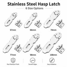 Vintage Stainless Steel Buckle Lock Strap With Lock Hole, Surface Mounted Cabinet Door Lock, Antique Lock Plate, Suitable For Wooden Doors, Main Doors, Drawers - A - View 11