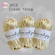 LIRISNLY New Luxury Soft Satin Yarn Strips, Silk-Like Texture. Perfect For Handmade Knitted Bags, Seat Cushions, Throw Pillows, DIY Crafts And Various Home Decorations. - Color - View 21