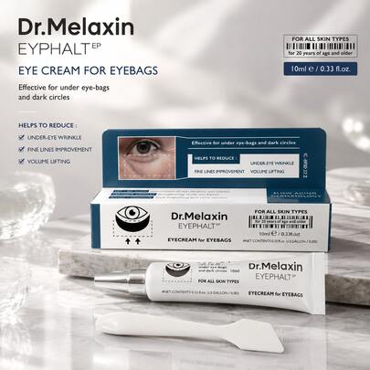 Dr.Melaxin EYPHALT EP Eye Cream For Eyebags & Dark Circles, Hydrating Under-Eye Cream For Fine Lines, Wrinkles & Firming Care, All Skin Types, 10ml