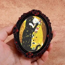 1pc Wooden Photo Frame Fridge Magnet, Exorcist Cat Pattern Fridge Magnet - Suitable For Home, Office, Study Room Fridge Decoration - Fridge Magnet! - one-size - View 27