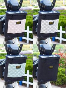 Motorcycle Scooter Front Storage Bag, Touch Screen Phone Window Handlebar Organizer Pouch, 23 X 27 X 12 Cm Zippered Hanging Bag With Front Pocket And Detachable Shoulder Strap For Electric Scooter, Moped, E-Bike, Daily Commuting Accessories - A - View 3