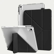 Protective Case For Matepad SE11 Tablet, Matepad Protective Cover, High Transparency Acrylic Back Panel, Smart Tablet Protective Case, Multi-Fold Multi-Angle Stand, Compatible With Redmi Pad2/Pad SE 11-Inch Tablet Protective Case, A16 Protective Case, Compatible With IPad 11th Gen Protective Case, Compatible With IPad Air 11-Inch Tablet Protective Case, 10th Gen Tablet Protective Case - Black - View 2