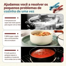 DE PANELA QUENTE E PINÇA MULTIUSO ACESSÓRIO PARA COZINHA - Visão 8