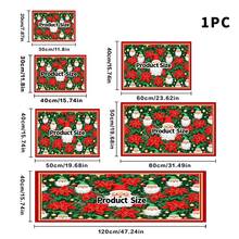 1pc Dish Drying Mat, Coffee Machine Mat, Christmas Dish Drying Mat, Christmas Flower & Santa Claus Pattern Kitchen Drain Mat, Absorbent Quick Dry Tabletop Protector, Holiday Atmosphere Suitable For Kitchen & Dining Table, Dish Water Control Mat, Home Gift, Tabletop Decor - XYLSD-943 - View 16