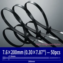 Nylon Cable Tie, Self-Locking Zip Tie, Multiple Sizes Available - Self-locking Nylon Cable Ties - View 25