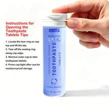 ADJANISS 1 Botol/50 Tablet Pasta Gigi Probiotik, Tablet Pasta Gigi Bebas Fluorida - Hidroksiapatit, Probiotik, Xylitol, Niasinamida, Pemutih, Remineralisasi, Napas Segar. Tablet Obat Kumur Portabel. Cocok Untuk Semua Orang Dewasa. - Mint - View 7