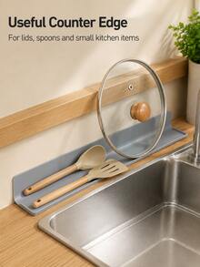 Pelindung Percikan Air Wastafel Dapur Silikon, Penutup Celah Tepi Meja Dapur Sempit dan Alas Pengeringan yang Diperpanjang, Alas Penyimpanan Meja Dapur Anti Selip, Cocok untuk Tutup Panci, Sendok Sayur dan Peralatan Dapur Kecil, Perlengkapan Rumah Tangga, Pengatur Penyimpanan Meja Dapur - MultiWarna - View 11