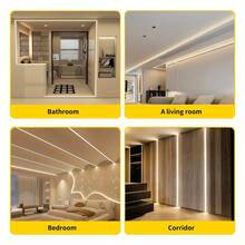 1 buah Lampu Strip LED COB, 3 Suhu Warna, 5m Bertenaga USB 320 LED/M, Pemotongan Fleksibel, Pencahayaan Tanpa Sambungan yang Dapat Diredupkan, Portabel, Perekat Mandiri untuk Pemasangan Mudah, Panjang Dapat Disesuaikan dan Dapat Dilipat, Cocok untuk Kamar Tidur, Ruang Tamu, Lampu Latar TV, Lampu Pengisi Cermin Rias dan Lainnya, Hadiah Liburan - MultiWarna - View 12