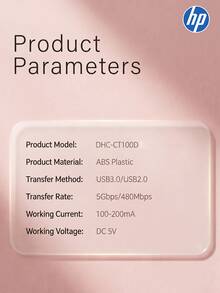 HP DHC-CT100D 4合1 Type-C 擴充塢，4K HDMI 投影，PD 快充，USB 2.0 集線器轉換器，相容於 Apple MacBook 及所有 Type-C 筆記型電腦，玫瑰紅 - 查看 11