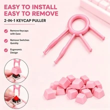 Pink PBT XDA Profile Keycap 30/50/100Pcs Mechanical Keyboard DIY Replacement Key Caps Kit Universal Gaming Keyboard Accessories With Free 2-In-1 Keycap Switch Puller - View 5