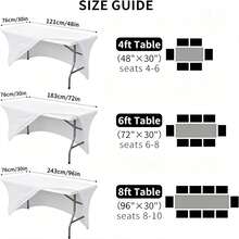 1pc Halloween Pattern Printed High Elasticity Tablecloth With Elastic Band - Stretchable Fit, Washable And Reusable Table Cover, Suitable For Dining Table, Buffet Table, Dessert Table, Banquet, Holiday Party Decoration, Halloween, Birthday, Wedding - Suitable For Kitchen Use - Multicolor - View 3