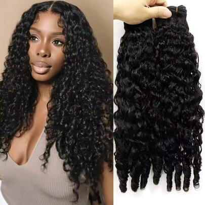Dollface Peruca frontal encaracolada estilo birmanês de 10 a 26 polegadas, feita de cabelo humano brasileiro, preto natural, costura dupla, processo de tecelagem rápida, extensões de cabelo 100% humano, pontas encaracoladas naturais, peruca reversível.