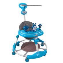 THE BABY SHOP Walker With Musical Rabbit Jumping Mat Mod Tek-205 - Blue - View 8