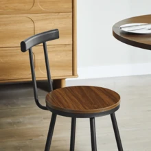 Furniture Brown Mid-Century Retro Multifunctional Modern Made Of Wood - Walnut - 查看 10