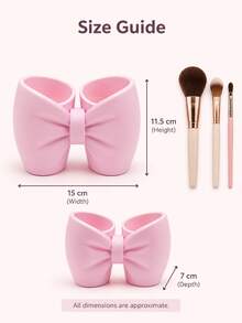 Bow-Shaped Storage Rack - Makeup Brush & Toothbrush Holder, Bathroom Accessory, Bedroom Pen & Toothbrush Display Decor. Perfect Gift For Women On Halloween And Christmas - Multicolor - View 12