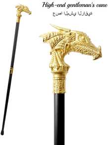 1pc Multi-Color Dragon Head Creative Scepter With Scale Pattern, High-End Metal Material Outdoor Walking Cane, Mediterranean Festival Festival Festival Gift, Halloween Scepter Cosplay Game Prop, British High-End Gentleman Cane, Suitable For Daily Use, Men's Creative Gift And School Use - Multicolor - View 14