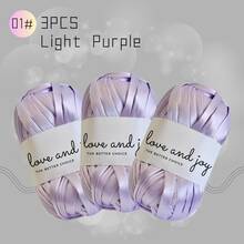 LIRISNLY New Luxury Soft Satin Yarn Strips, Silk-Like Texture. Perfect For Handmade Knitted Bags, Seat Cushions, Throw Pillows, DIY Crafts And Various Home Decorations. - Color - View 26