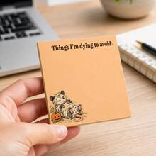Cute Spooky Halloween Sticky Note Set, 4 Packs 3x3 Inch Memo Pads, Suitable For Office Reminders, Planning Notes And Witch-Themed Desk Gifts - one-size - View 5