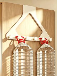No-Drill Door Hanging Storage Rack Door Hook Multi-Function Space-Saving Vertical Storage Hook Suitable For Bathroom Bedroom Entryway Sturdy Door Back Coat Rack Room Decor Home Decor Bedroom Decor Christmas Bathroom Accessories - Multicolor - View 6