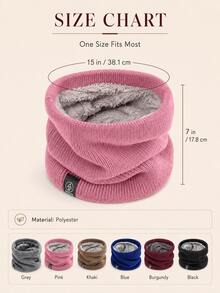 Unisex Warm Neck Warmer/Neck Gaiter, Elastic Neck Protection, Soft Warm Face Mask, Suitable For Autumn/Winter, Ideal For Outdoor Activities, Hiking, Cycling And Travel, Machine Washable, Comfortable And Cozy - Multicolor - View 10