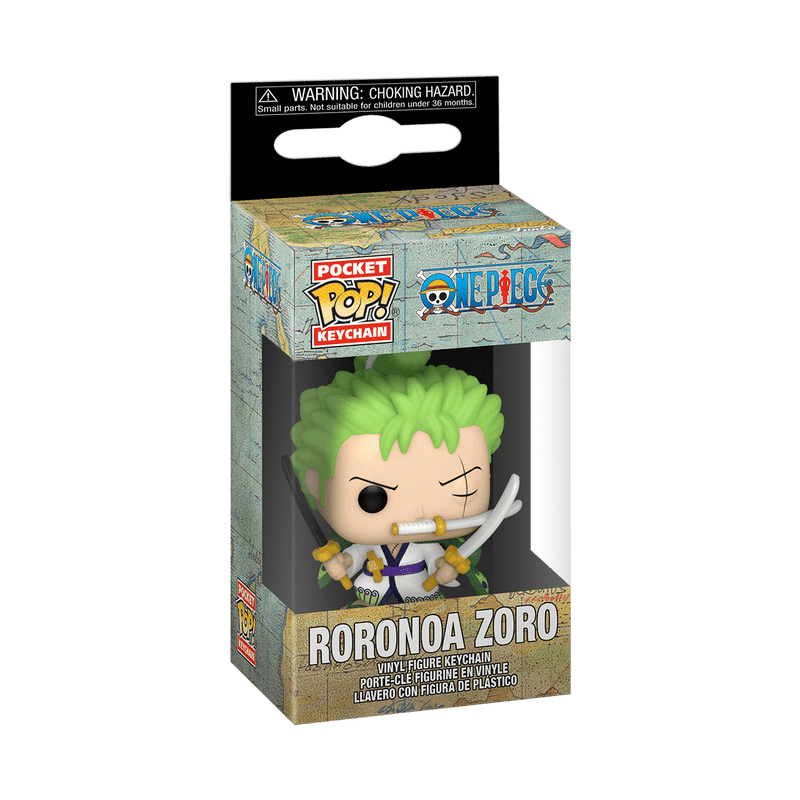 Funko Llavero POP: Zoro - Figura coleccionable en miniatura - Regalo de Navidad - Idea de regalo - Mercancía oficial - Fan de la película - Decoración de mochila