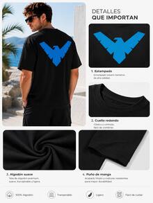 Men Swim Cover-Ups - Black - View 2
