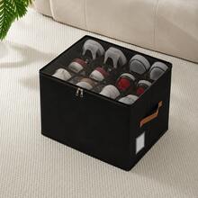 1pc Foldable Shoe Box Dust-Proof Storage Organizer, Essential For School Dorm, Travel Necessity, Summer Special Offer, Halloween Gift - Multicolor - View 14