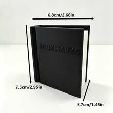 3D Printed Book-Shaped Bookmark, Combines Storage And Display Functions, Can Be Used As A Cute Desktop Organizer, Suitable For Book Lovers, Creative Gift For Bookworms, Applicable For Teacher's Day, Graduation Season, Christmas And Birthday Occasions - A - View 5