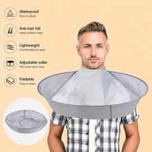Adjustable Haircutting Cape, Foldable Haircutting Sunshade Cape, Suitable For Salon And Home Use, Unisex For Adults - Multicolor - View 10