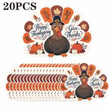 20/50Pcs Thanksgiving Turkey Paper Placemats, Multi-Scene Table Mats, Turkey Shaped Cartoon Style Placemats, Suitable For Thanksgiving, Harvest Festival Table Decoration - View 7