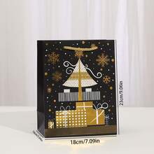 34/68/102 Stücke Weihnachtsgeschenktüten mit Weihnachtsaufklebern - langanhaltend Papier-Feiertagsparty-Geschenktüten für Weihnachtsbaumdekorationen, perfekt für Feiertagsfeiern, Weihnachtsgeschenktüten, Weihnachtsdekorationen - Stil A - Übersicht 4