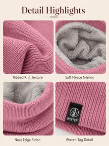Unisex Warm Neck Warmer/Neck Gaiter, Elastic Neck Protection, Soft Warm Face Mask, Suitable For Autumn/Winter, Ideal For Outdoor Activities, Hiking, Cycling And Travel, Machine Washable, Comfortable And Cozy - Multicolor - View 6