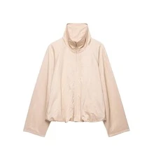Women's Autumn/Winter New European And American Style Fashion Minimalist Aviator Jacket Coat Urban Renaissance Street Style Casual Fashion Creative Personalized Streetwear - Pink - View 4