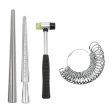 KLONKEE 4pcs/12pcs Ring Size Measurement Tools & Jewelry Tool Set, Includes Manual Ring Making Measurement Tools, Suitable For Ring Resizing - Multicolor - View 10