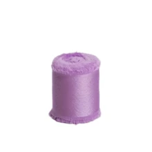 1 Roll Silk Satin Frayed Edge Ribbon For Crafts, Wedding Invitation Decoration, Gift Wrapping 1.5inch X 4.5m - View 9