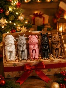 5pcs Cute Animal Shaped Sealing Clips, Perfect For Sealing Coffee, Grains, Candy And Snack Bags, Ideal Housewarming Gift, Fun Collectible For Snack Lovers And Home Decor Enthusiasts - View 10