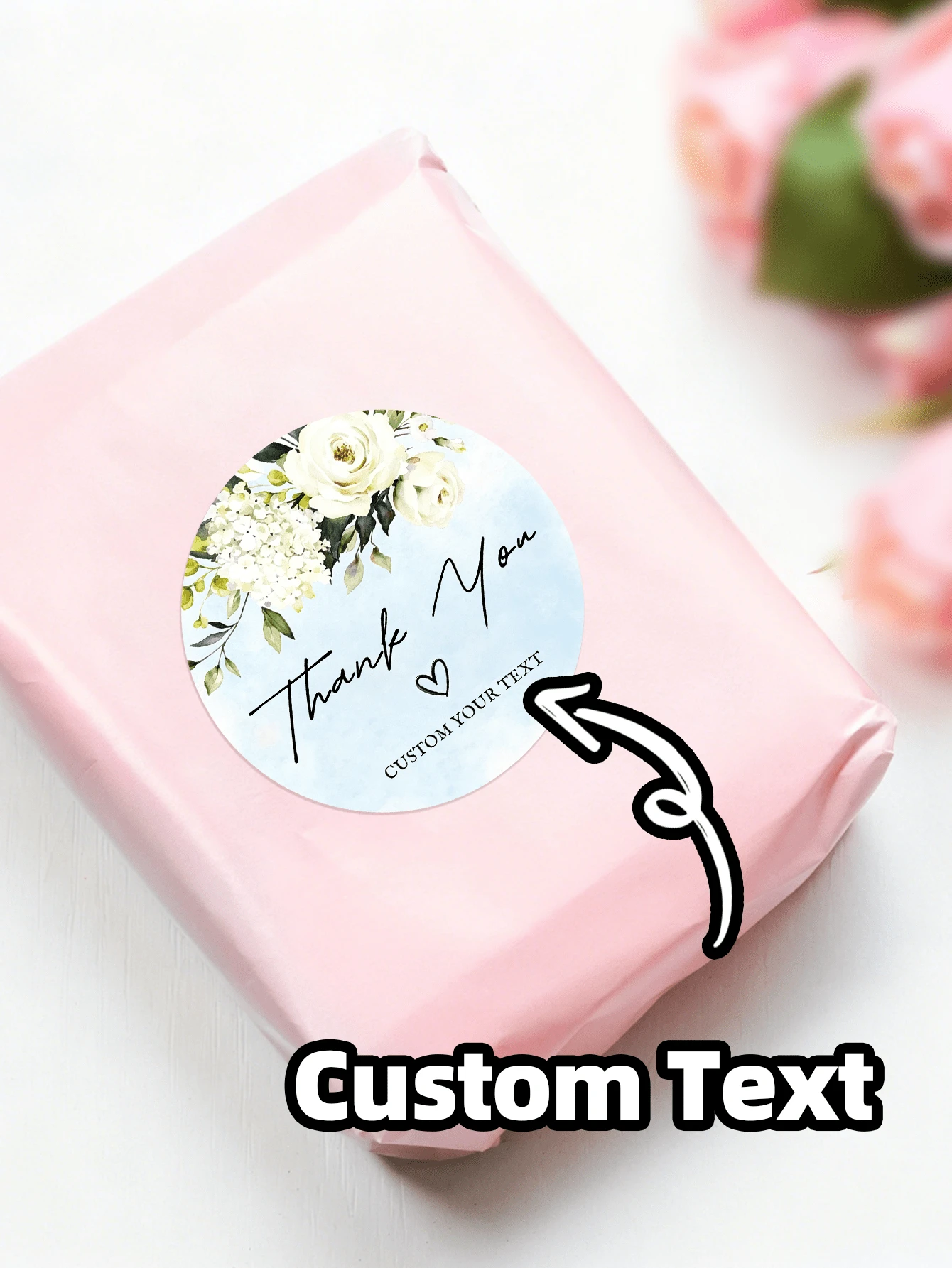 1/30/60/120pcs Customizable Round Wedding Stickers, Customizable ...